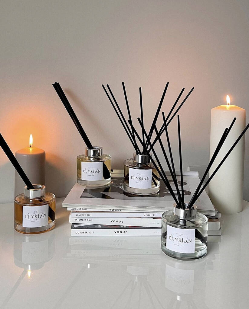 Velvet Rose And Oud Reed Diffuser 165ml By Elysian Candles