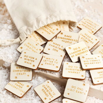 Personalised Wooden Snowy Hills Cutout Advent Calendar, 9 of 9