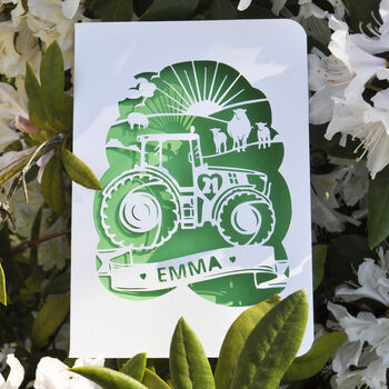 Tractor Papercut Card, 2 of 5