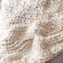 Woolacombe Super Chunky Hand Knitted Throw, thumbnail 6 of 9