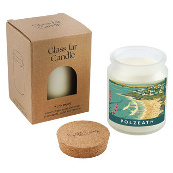 Polzeath Beach Scented Glass Jar Candle • Cornwall • Cornish Gift • Coastal Living • Gift Box, 3 of 3