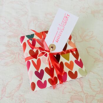 Pair Of Ceramic Heart Coasters ~ Boxed, 3 of 4