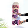 Sk8r Boi L8r Boi Clear Acrylic Skateboard Deck, thumbnail 1 of 5