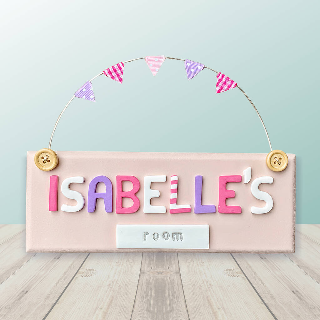 Personalised Vintage Style Door Sign By Little Bumpkins