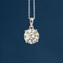 Sterling Silver Moissanite Diamond Solitaire Necklace, thumbnail 3 of 11