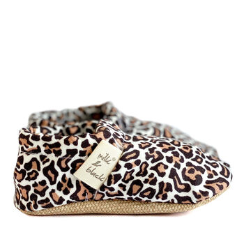 Leopard Cotton Moccasins For Babies And Toddlers, 2 of 4