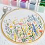 Wild Flower Embroidery Kit, thumbnail 1 of 5