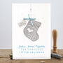 Personalised 'Baby's First Christmas' Stocking Card, thumbnail 3 of 3
