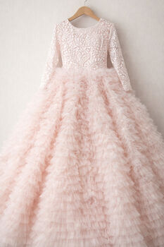 Mabel In Pink Party Girl Or Flower Girl Dress, 4 of 5