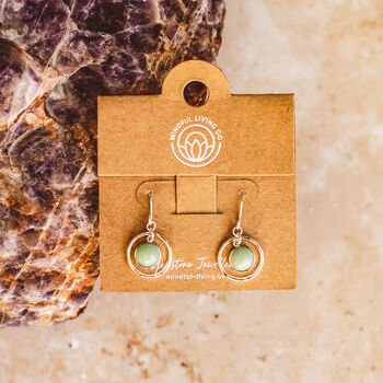 Crystal Hoop And Dangle Earrings – Silver Plated, 3 of 10