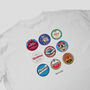 Aston Villa Football Beer Mats Oversized T Shirt, thumbnail 3 of 10