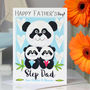 Personalised Panda Sibling Father's Day Card, thumbnail 2 of 9