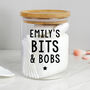 Personalised Free Text Glass Jar With Bamboo Lid, thumbnail 3 of 8