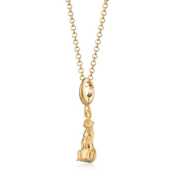 18ct Gold Meerkat Charm Necklace, 2 of 6