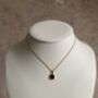 18 K Gold Emerald Pendant Necklace, thumbnail 4 of 9