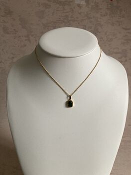 18 K Gold Emerald Pendant Necklace, 4 of 9