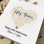 Personalised 50th Golden Anniversary Card Husband/Wife, thumbnail 4 of 4
