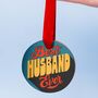 'Best Husband Ever' Belgian Milk Chocolate Medal, thumbnail 1 of 8