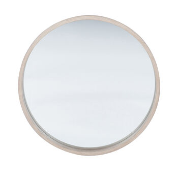 Deane Round Wood Wall Mirror, 2 of 4