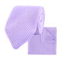 Wedding Handmade Polyester Knitted Pocket Square In Pastel Purple, thumbnail 7 of 8