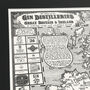 Gin Map Of Britain And Ireland Hand Drawn Art Print, thumbnail 2 of 12