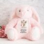 Personalised Pink Memorial Bunny Cross Teddy, thumbnail 8 of 12