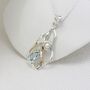 Blue Topaz And Freshwater Pearl Pendant, thumbnail 1 of 9