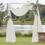 Ivory Draping Fabric Wedding Backdrop, thumbnail 1 of 4