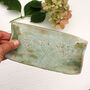 Green Floral Ceramic Butter Tray, thumbnail 1 of 6