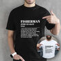 Fisherman Funny Dictionary Meaning Definition Unisex T Shirt, thumbnail 1 of 3