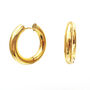 18k Gold Plated Chunky Hoops, thumbnail 3 of 3