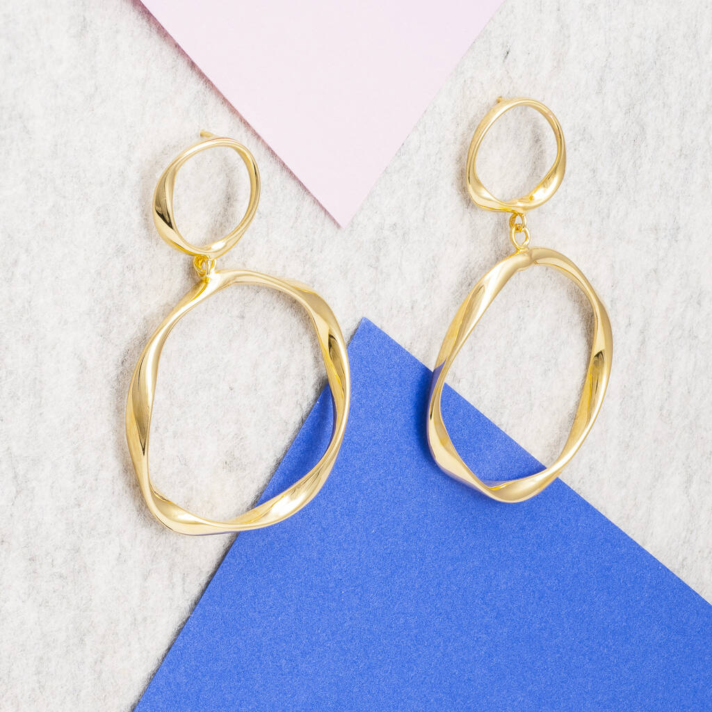 Double Hoop Chandelier Earrings By Loel & Co.