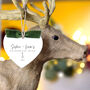 Personalised Mr And Mrs First Christmas Tree Decoration, thumbnail 1 of 4