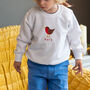 Children's Embroidered Name Christmas Jumper, thumbnail 2 of 5