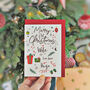 First Christmas As My Wife Or Husband Christmas Card, thumbnail 2 of 4