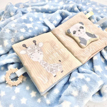 Personalised Blanket And Fabric Interactive Book Set, 2 of 8