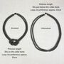 Fair Trade Handmade Glass Bead Knot Tube Necklace 55cm, thumbnail 9 of 12
