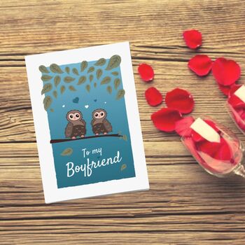'To My Boyfriend' Valentines Day Card, 3 of 12