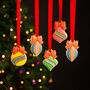 Biscuiteers Hand Iced Christmas Tree Decorations, thumbnail 2 of 4