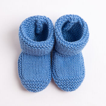 Baby Cotton Booties Easy Knitting Kit, 3 of 10