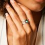 Aura Magic Turquoise Silver Spinning Ring, thumbnail 2 of 8
