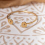 Pearl Disc Gold Vermeil Cuff Bracelet, thumbnail 1 of 8