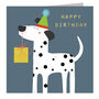 Gold Foiled Dalmatian Birthday Card, thumbnail 1 of 3