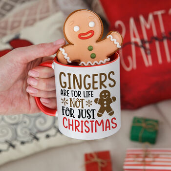 Gingers Are For Life Not Just For Christmas Mug, 2 of 5
