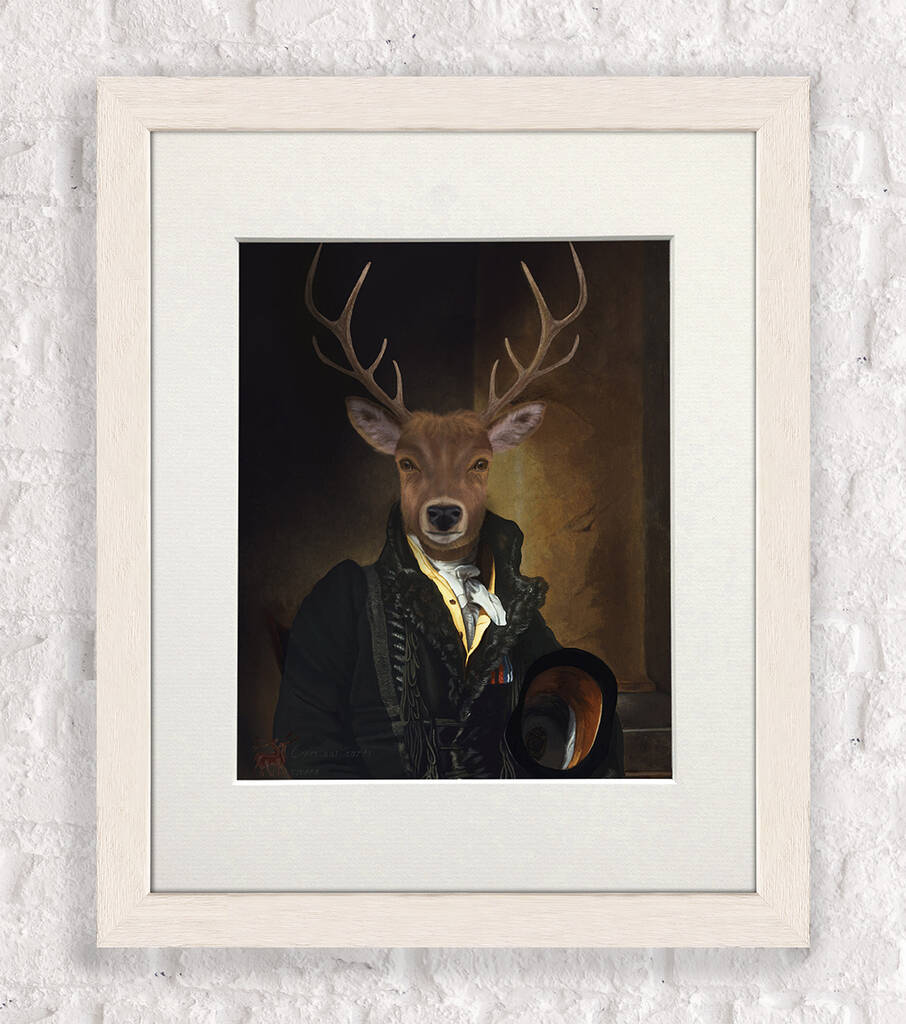 The Immortal Deer, Limited Edition Fine Art Print By FabFunky Home Decor