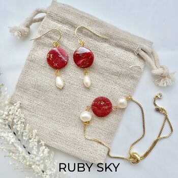 Handmade Clay And Freshwater Pearl Jewellery Set, 5 of 6