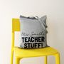 Personalised Teacher Stuff Tote Bag, thumbnail 2 of 2