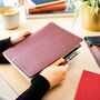 Personalised Premium Leather Notebook With Pen Holder, thumbnail 2 of 12
