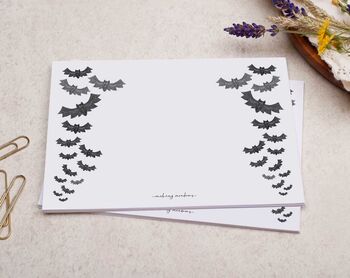A5 Letter Writing Paper And Envelopes, Gothic Bats, 3 of 6