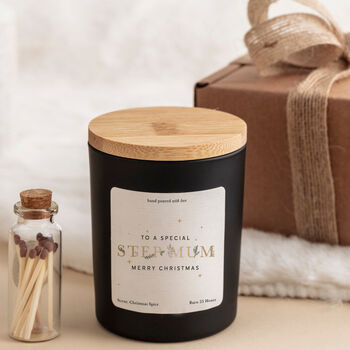 Stepmum Christmas Vegan Candle Gift Set, 3 of 8